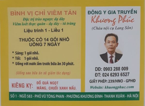 Những điều cần biết khi sử dụng thuốc Bình vị chỉ viêm tán.